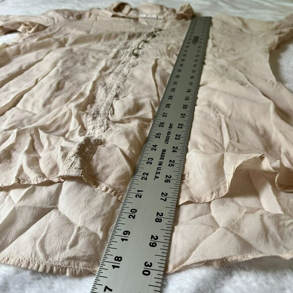 Uncommon Threads J. Jill Women's V-Neck Long Sleeve Tunic Blouse Cream Large - Picture 9 of 9